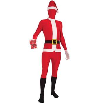 Forum Novelties Santa Claus Skin Suit Adult Costume, X-Large, Red