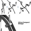 Folding Exercise Bike, Fitness Upright and Recumbent X-Bike with 16-Level Adjustable Resistance, Arm Bands and Backrest - 2 of 4