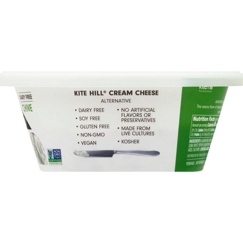 Kite Hill Chive Almond Milk Cream Cheese Spread - 8oz, 3 of 7