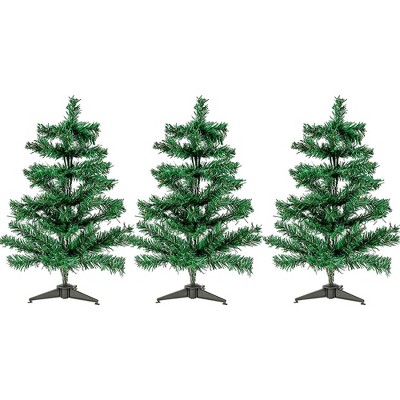 Juvale 3 Pack Mini Christmas Trees, Festive Holiday Pine Tree Home Decor, (20 in)