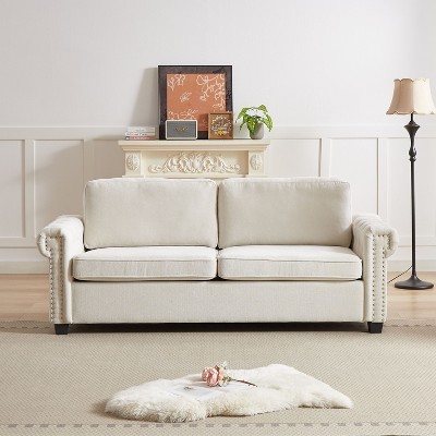NicBex Convertible Sleeper Chair,Pull-out Sofa Bed with 2 Seat/3 Seat,Couches with Modern Design for Living Room,Gray/Beige/Green