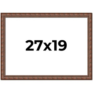 PosterPalooza | 27x19 Modern Bamboo Picture Frame, UV Acrylic, 5 Finishes - 1 of 4