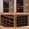 Whizmax Coffee Bar Cabinet with Storage,47" Wine Bar Cabinet with Sliding Barn Door,Sideboard Cabinet with 16 Bottle Wine Rack for Dining,Living Room - 4 of 4
