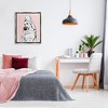 Stupell Industries Pink Vampire Fashionista Drinking Wine Black Framed Floater Canvas Wall Art - 2 of 4
