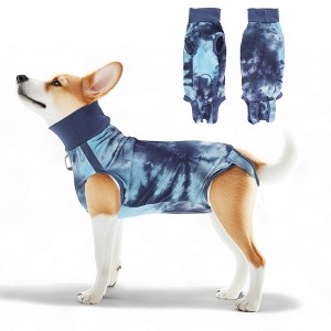 Unique Bargains Recovery Suit for Dogs Blue 1 Pc - 1 of 4