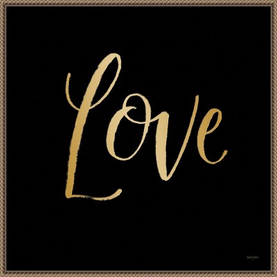 Amanti Art Blooming Delight Love by Jenaya Jackson Canvas Wall Art Print Framed 22 x 22-in.