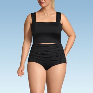 Lands' End Women's Square Neck Midkini Swimsuit Top - 1 of 3