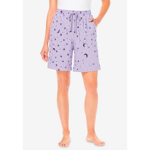 Dreams & Co. Print Pajama Shorts - 1 of 4