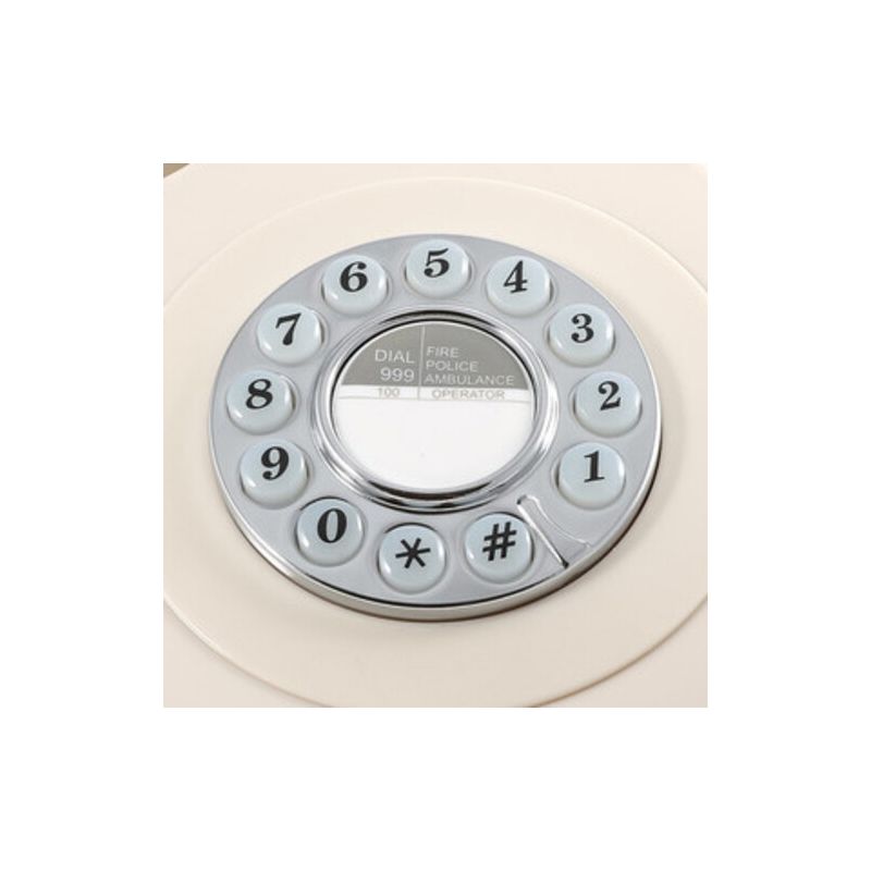 GPO Retro GPO746PBIVR 746 Desktop Push Button Telephone - Ivory, 4 of 7
