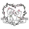 Girl's Aristocats Thomas and Duchess Purrfect Pair Heart T-Shirt - image 2 of 4