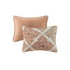 Sapphtopaz Bedding Quilt Set Tradition Style Comforter Set Small Leaf Print Cotton Quilt Set 6 Piece with Throw Pillows - 4 of 4