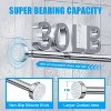 LunaLulinlk No Drill Telescopic Shower Curtain Rod | 26-76" Adjustable Spring Tension Rod with Anti-Skid Design - 2 of 4