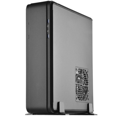 SilverStone Technology FTZ01B-E Aluminum Unibody Mini-ITX Small Form Factor Computer Case with ATX Support in Black, SST-FTZ01B-E-X