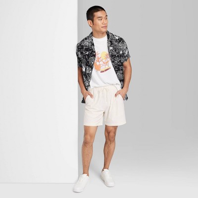 OFF-WHITE Track Shorts Black/Silver