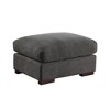 ChicFurnit Sectional Sofas Modular Design with 2 Ottomans Removable Cushions for Glam Living Room, Dark Gray, 64.39"*37.8"*34.25" - 3 of 4