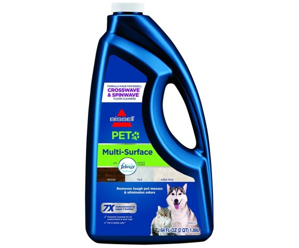 BISSELL 64oz. CrossWave & SpinWave Multi-Surface Pet Floor Cleaning Formula - 22951