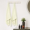 Unique Bargains 100% Cotton Lightweight Highly Absorbent Bath Towels for Bathroom 2 Pcs - 4 of 4