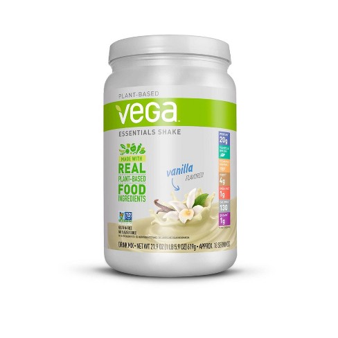 Vega Essentials Plant Based Vegan Protein Powder Shake - Vanilla - 21.9oz - image 1 of 3
