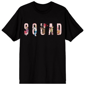 Scooby Doo Squad Mystery Machine Adult Black Crew Neck Short Sleeve T-shirt - 1 of 4