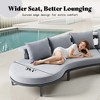AMERLIFE 10 Seats Aluminum Patio Furniture Set, Outdoor Sectional Sofa with 6" Cushions, Modular Curved Conversation Set - 2 of 4