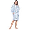 Casual Nights Women's Printed Zipper Front Micro Fleece Robe Duster - 4 of 4