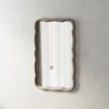 JIONJOY Curved Wood Accent Mirror - Farmhouse French Country Decor, Textured Rectangle Wall Mirror - 2 of 4