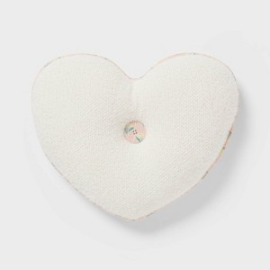 Heart Reversible Mini Decorative Pillow White - Pillowfort™ - 1 of 4
