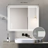 40x32" LED Bathroom Mirror: Front Lights, Anti-Fog, Frameless, Copper-Free Silver, Horizontal/Vertical - 3 of 4