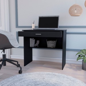 NicBex Home Office Desk 19.6" L Modern Writing Desk with Large Drawer, Open Shelf and Wooden Desktop for Office, Study, Living Room - 1 of 4