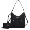 MKF Collection Harper Nylon Shoulder Hobo Bag with Matching Wallet by Mia K - 2 of 4