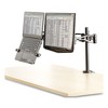 Fellowes Professional Series Depth Adjustable Dual Monitor Arm, 360 deg Rotation, 37 deg Tilt, 360 deg Pan, Black, Supports 24 lb - 4 of 4