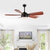 Durden Led Light 57" Ceiling Fan - CLF1029 - Black - Safavieh - 4 of 4