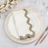Saro Lifestyle 100% Linen Soft Hue Scallop Napkin (Set of 4) - 4 of 4