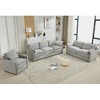 Whisen 89" Cozy Upholstered 3-seater Sofa Oversized Comfy Cloud Sofa Double Cushion - 3 of 4
