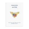 Anna-Kaci Golden Tone Bald Eagle Flag Brooch Pin with Gift Message Card & Envelope Jewelry Gifts - 2 of 4
