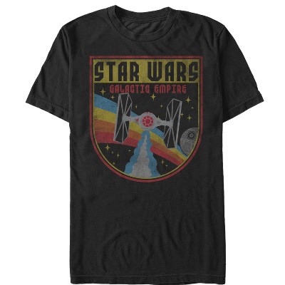 Men's Star Wars Tie Fighter Crest  T-Shirt - Black - Large