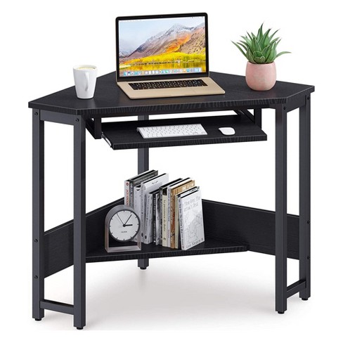 Costway Computer Desk Home Office Desk With Shelves 2 Drawers Keyboard Tray  & Movable Cpu Stand Study Desk Laptop Table Small Space Rustic Brown :  Target