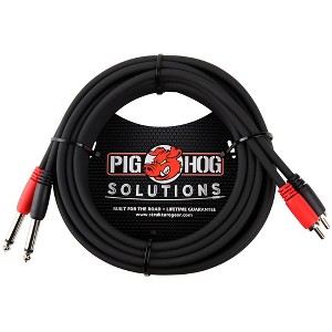 Pig Hog Solutions Dual Cable RCA to 1/4" - 1 of 3