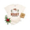 Simply Sage Market Women's Cactus Western Santa Short Sleeve Garment Dyed Tee - 2 of 3