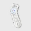 Women's Bows 2pk Cozy Quarter Crew Socks - Ivory/Gray 4-10 - 2 of 3