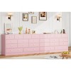 12 Drawer Dresser for Bedroom, 61 Inch Wood Dresser with Power Outlet, Wide Chest of Drawers for Living Room - 3 of 4