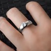 6mm Gold Stainless Steel Women Engagement Ring Ginger Lyne Collection - 4 of 4