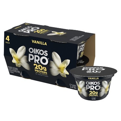 Oikos Pro Vanilla Greek Yogurt - 4ct/5.3oz_1