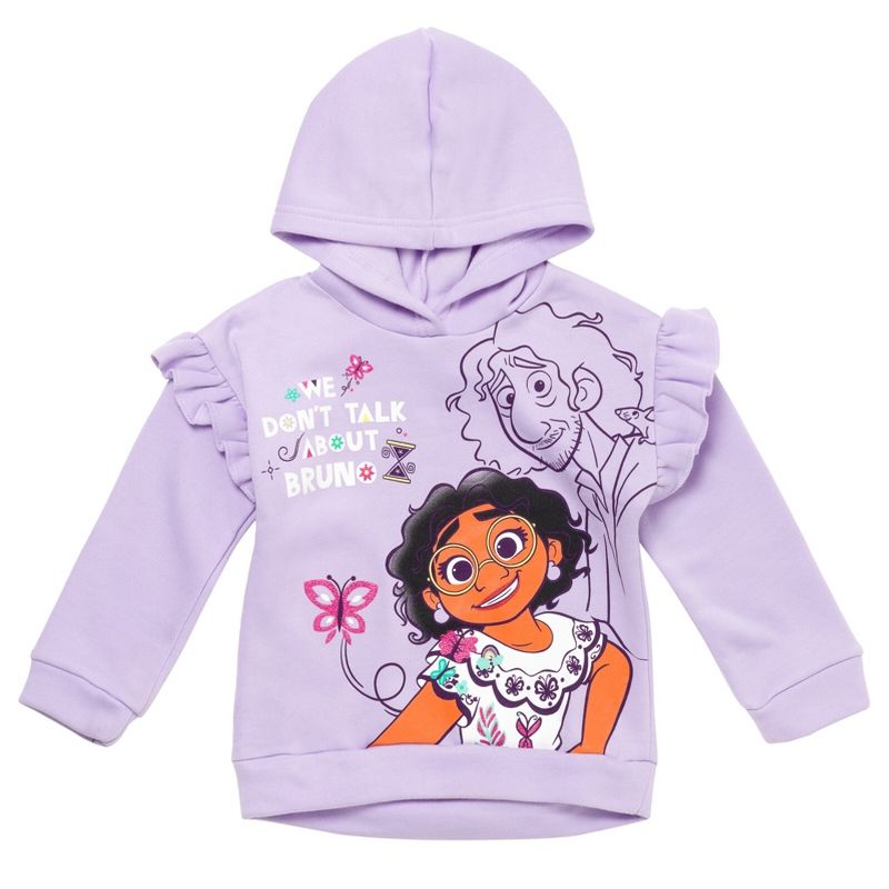 Disney Encanto Mirabel Girls Fleece Pullover Hoodie Toddler to Big Kid, 3 of 8