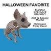 9 3/4" Sitting Pig Plastic Skeleton Halloween Tabletop Decoration - 2 of 3