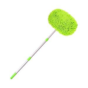 NAYSAYE Green Car Wash Mop with Telescopic Handle and Soft Bristle Brush for Vehicle Cleaning, Dusting, and Detailing, Green, 26"*4.6"*4.6" - 1 of 4