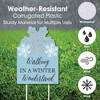 Big Dot of Happiness Winter Wonderland - Party Decorations - Snowflake Holiday Party and Winter Wedding Welcome Yard Sign - 3 of 4