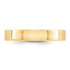 Black Bow Jewelry 4mm 10K Rose, White, or Yellow Gold Lightweight Flat Standard Fit Band - 2 of 4