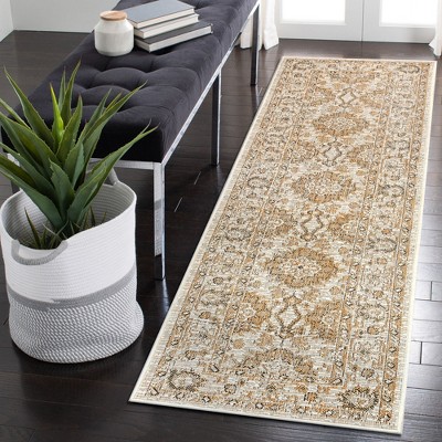 Sandy Floral 24" Synthetic Traditional Flatweave Area Rug