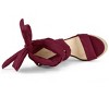 Allegra K Women's Espadrille Platform Wedges Heel Lace Up Sandals - 4 of 4